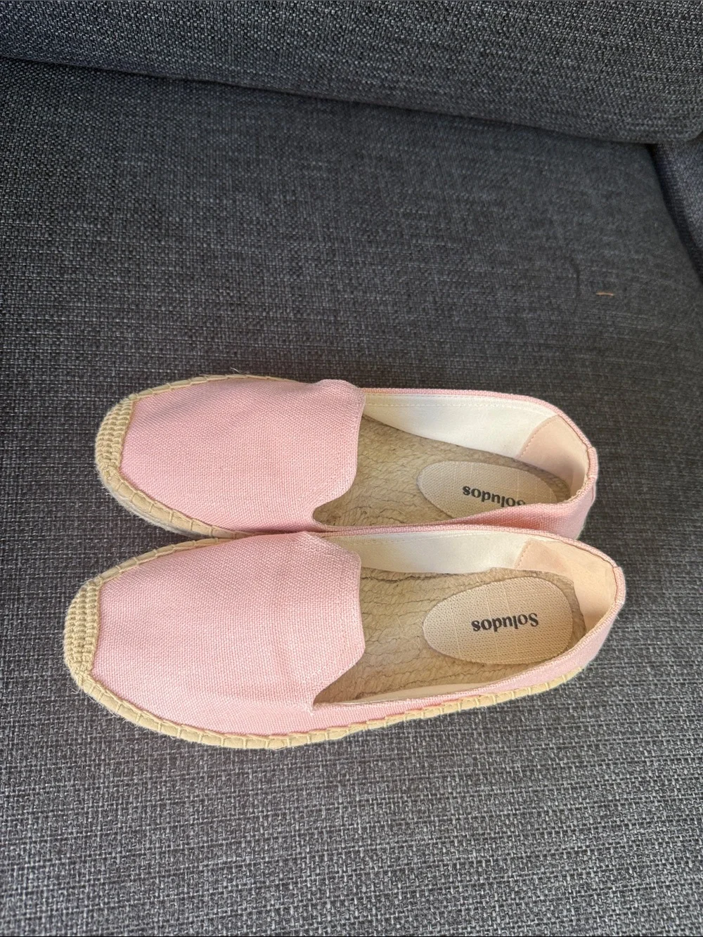 Soludos NEW Size 39 Pink Canvas Espadrille Slip-Ons